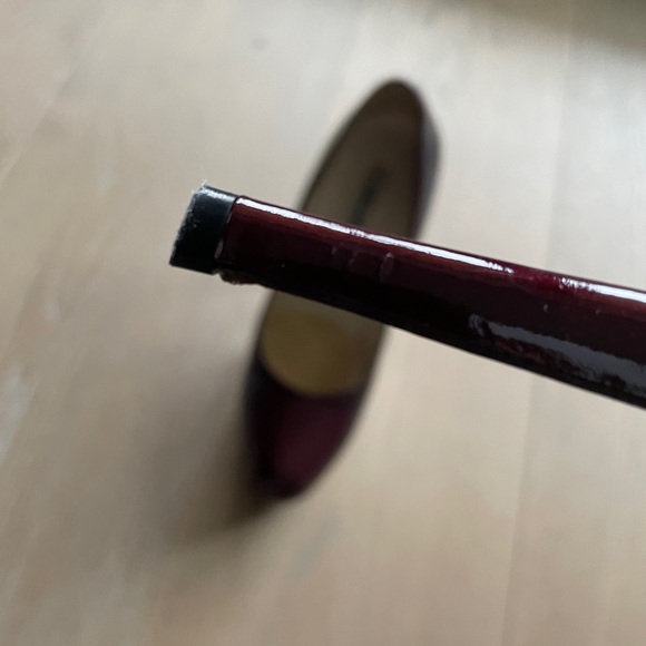 COPY - Brian Atwood maroon patent leather platform heels - Picture 5 of 6